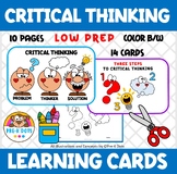 Critical Thinking Learning Cards for Preschool & Kindergar