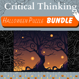 Critical Thinking - Logic Puzzle - Fun Halloween Activity Bundle