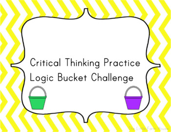 Preview of Buckets of Fun Flash Card Game - Enhance Critical Thinking & Reading skills