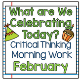 Critical Thinking Morning Work for February