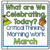 Critical Thinking Morning Work for March