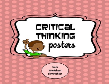Preview of Critical Thinking Posters