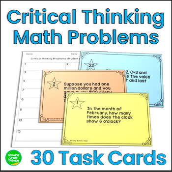 critical thinking maths questions with answers