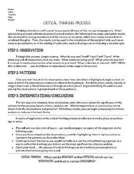 critical thinking and decision making essay