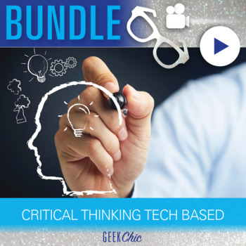 Preview of Critical Thinking QR Code Tech-Based Bundle