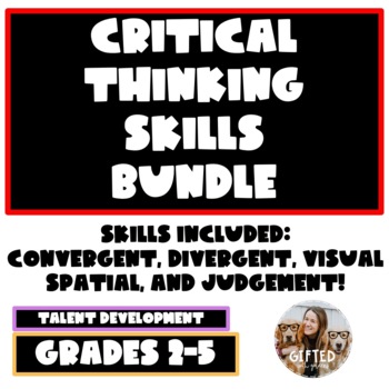 Preview of Critical Thinking Skills Bundle: Powerpoints and 30 Daily Practices