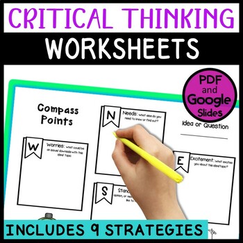 Preview of Critical Thinking Skills Graphic Organizers | 21st Century Learning | Digital