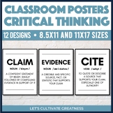 Critical Thinking Skills Posters - Middle High Social Stud