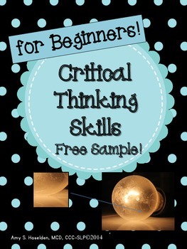 Preview of Critical Thinking Skills for Beginners:  Free Sample!