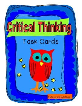 Preview of Critical Thinking Task Cards