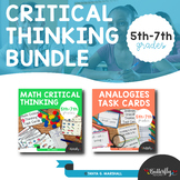 Critical Thinking Task Cards Bundle | Algebraic Thinking &