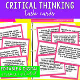 Critical Thinking Task Cards for Middle School & High School