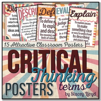 Preview of Critical Thinking Terms Posters