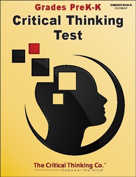 Preview of Critical Thinking Test: Diagnostic Assessment Tool, eBook (PreK-Kindergarten)