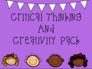 Preview of Critical Thinking and Creativity Pack (NO PREP and INDEPENDENT WORK!)