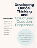 Critical Thinking and Structured Response Lesson