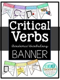 Critical Verbs Academic Vocabulary Banner