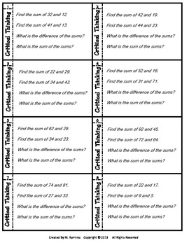 critical thinking math problems 8th grade