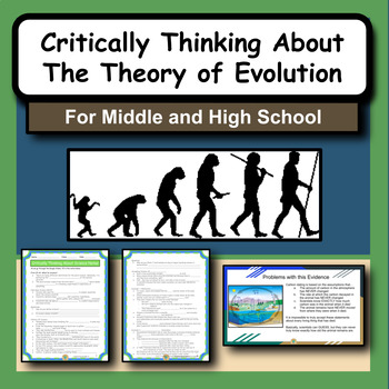 Preview of Critically Thinking and Questions About the Theory of Evolution Slides and Notes