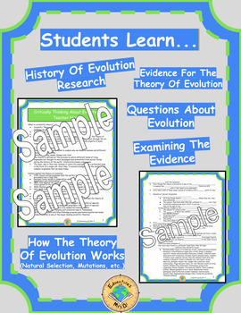 the theory of evolution is quizlet critical thinking