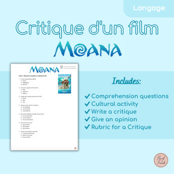 Preview of Critique d'un film: Moana (FRENCH)
