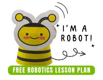 Preview of Critter Bot - Easy Craft Robotics Lesson (Grades K-5)