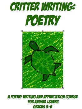 Preview of Critter Writing Poetry Elementary Creative Writing Curriculum