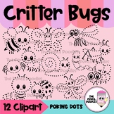 Critters, Insects and Bugs Tracing Dots Push Pin Clipart- 