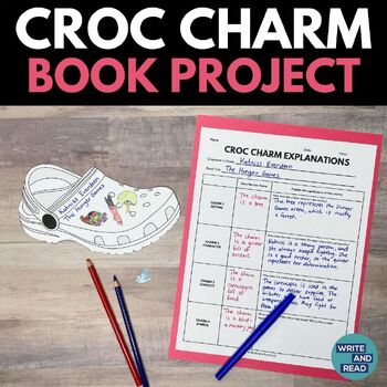 Preview of Croc Charm Book Project- Fiction Independent Reading Accountability- Book Report