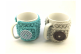 Crochet Pattern Bean Stitch Mug Cozy, Digital Download, Cr