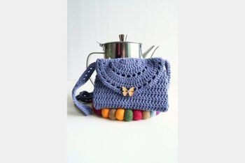 Preview of Crochet bag pattern-MILANO Fashion bag -Crochet handbag pattern-Crochet bag purs