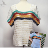 Crochet pattern-ANNIE Crochet top pattern-Women crochet pa