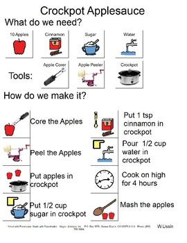 Crockpot Applesauce Snacktivity by Whitney Ussin | TPT