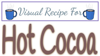 Preview of Crockpot Hot Chocolate Visual Recipe Unit