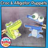 Crocodile & Alligator Craft | Clothespin Puppets | Reptile