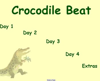 Preview of Crocodile Beat Guided Reading Weekly Lesson Plan - Four Blocks Literacy