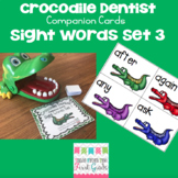 Crocodile Dentist Companion Cards- Sight Words Set 3