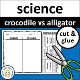 Crocodile vs Alligator Read and Glue