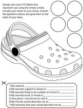 Preview of Crocs Get To Know You Activity