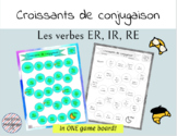 Croissants de Conjugaison - Les verbes ER, IR, RE French Verbs