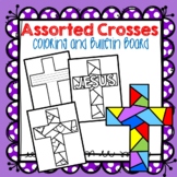 Cross Bulletin Board, Stained Glass Cross Coloring, Lenten Cross