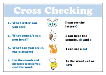 Cross Checking - Reading Strategy by themelbourneeducator