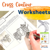 Cross Contour Line Drawing Worksheets Middle or High Schoo