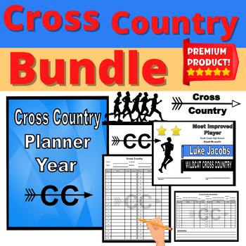 Preview of Cross Country Bundle Coaching Resources Planner and more