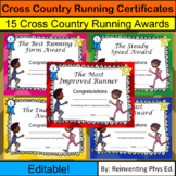 Cross Country Running Certificates! 15 Cross Country Runni