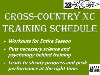 Preview of Cross Country XC Training & Workout Schedule for Coaching Full Season (8 Weeks)