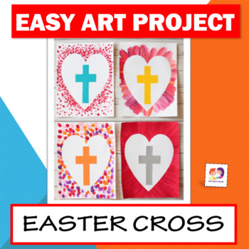 Preview of Cross Craft - Easter Religious Art Project - Bible Art Activity
