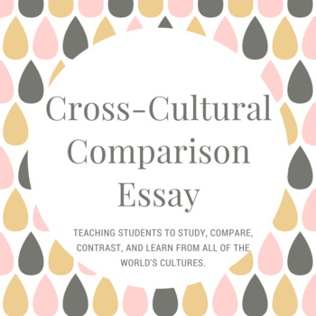Preview of Cross Cultural Comparison Essay Research Assignment Middle School History