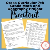 Cross Curricular 7th Grade Math and Geography Project