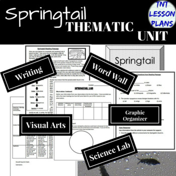 Preview of Cross-Curricular Springtail Thematic Unit
